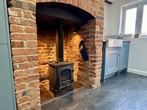 Kitchen Log Burner- click for photo gallery